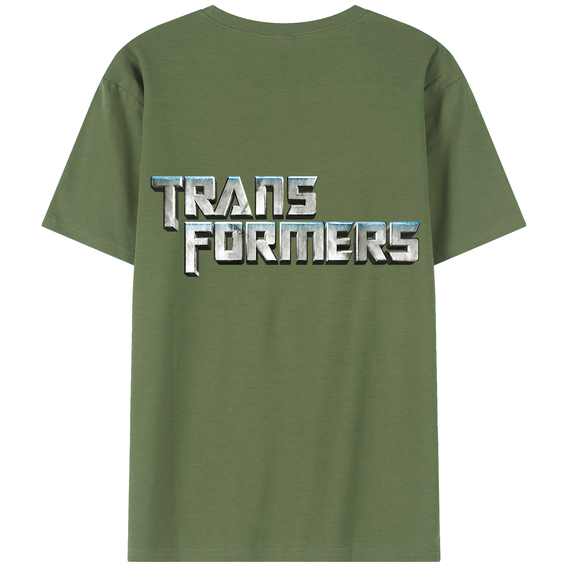 （画像用） Transformers トランスフォーマー 綿100％ メンズ半袖Tシャツ（バックプリント） 通気性